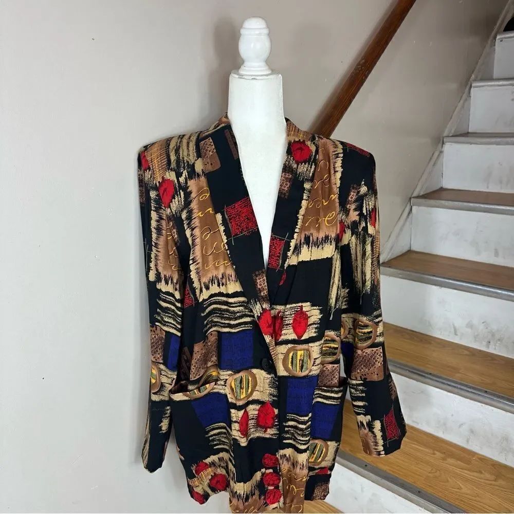 VTG BLAZER GLORY 100% rayon - Picture 2 of 12